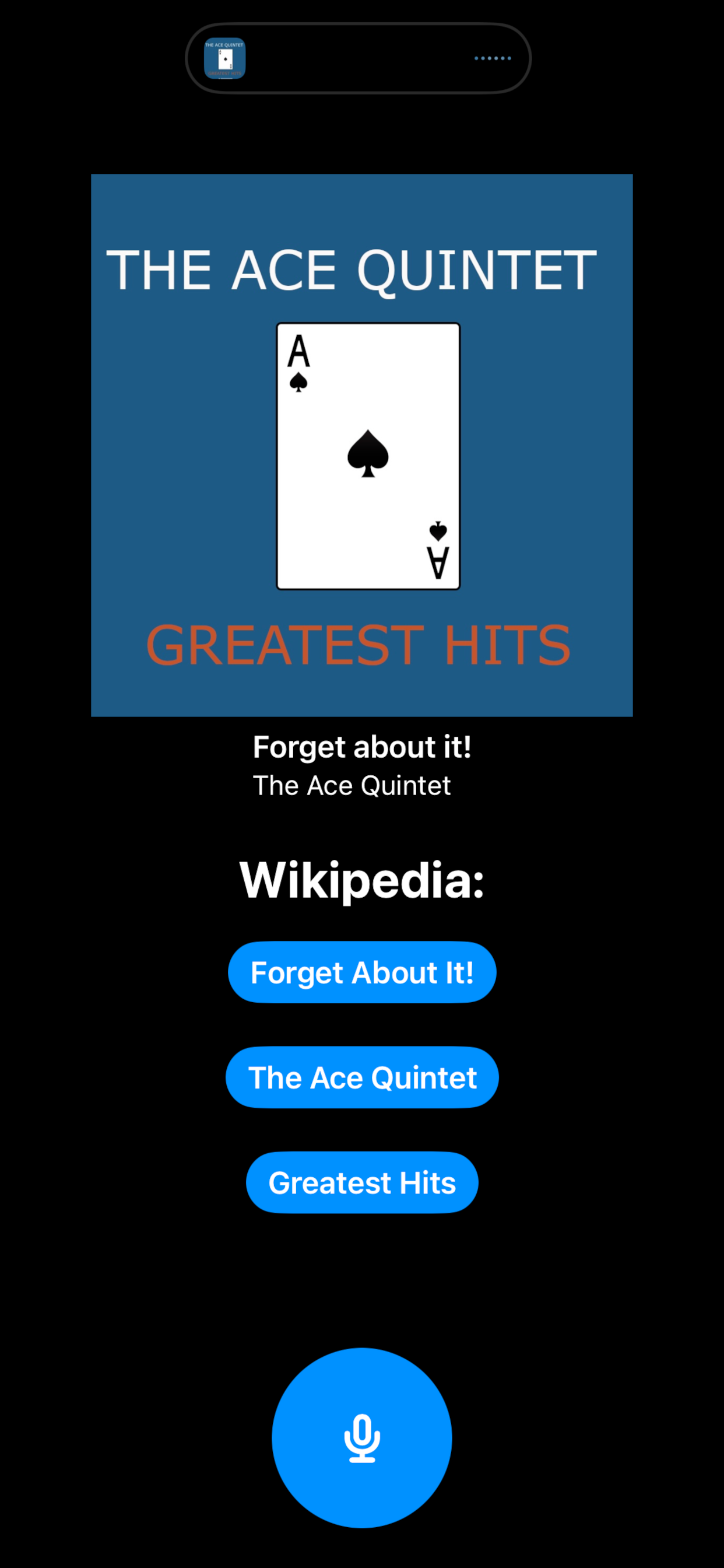 screenshot of iphone app